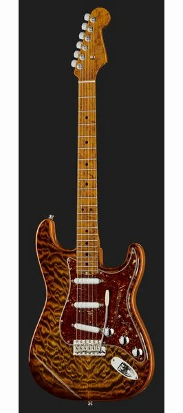 Fender Elite Strat MN QMT Tiger Eye, yksityiskohta 2
