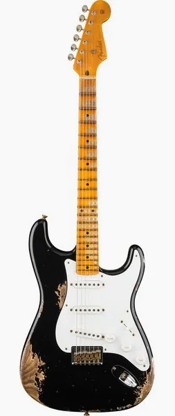 Fender LTD 54 Strat HR Aged Black edestä