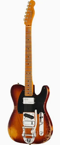 Fender LTD Blackguard Cunife Tele AVB edestä