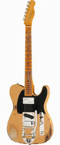 Fender LTD Blackguard Cunife Tele NBL edestä