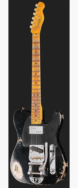 Fender LTD CuNife Tele HR Aged Black, yksityiskohta 2
