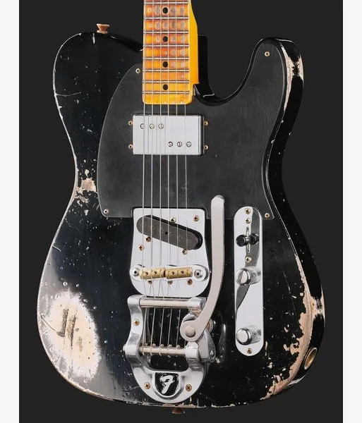 Fender LTD CuNife Tele HR Aged Black, yksityiskohta 4