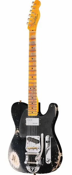 Fender LTD CuNife Tele HR Aged Black edestä