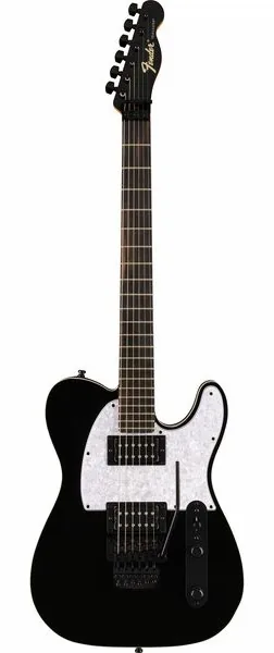 Fender LTD Player Fusion Tele HH BLK edestä