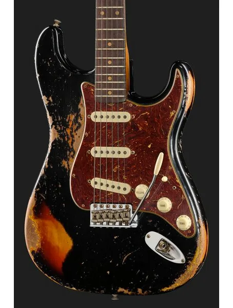 Fender Roasted '61 Strat ABLK/3TSB, yksityiskohta 4