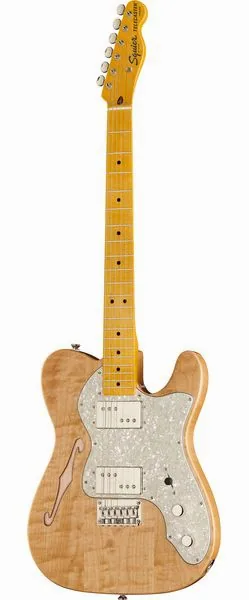 Squier CV 70s Tele Thinline MN NAT edestä