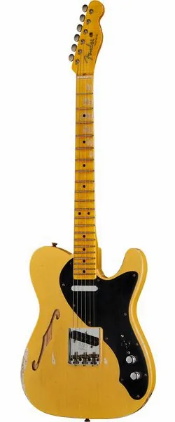 Fender Tele Blackguard Thinline Relic edestä