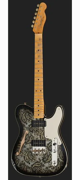Fender Tele Dual P90 Black Paisley, yksityiskohta 2