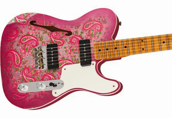 Fender Tele Dual P90 Pink Paisley, yksityiskohta 3