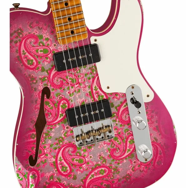 Fender Tele Dual P90 Pink Paisley, yksityiskohta 4
