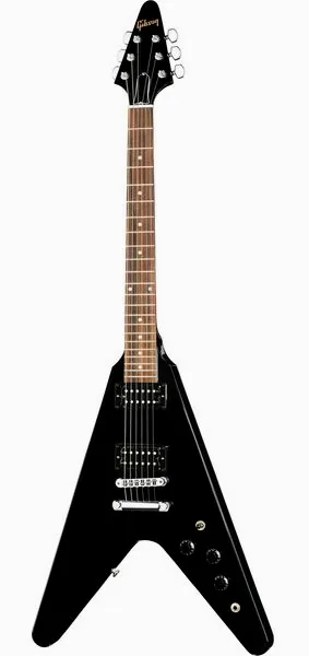 Gibson 80s Flying V Ebony edestä
