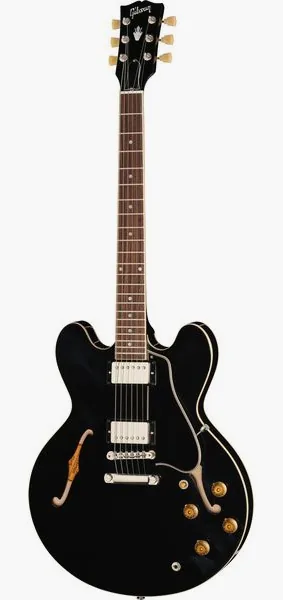 Gibson ES-335 50s Ebony edestä