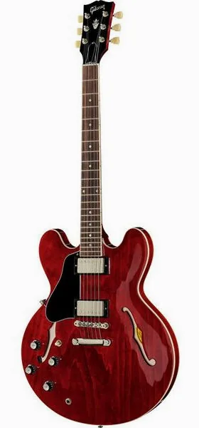 Gibson ES-335 Dot 60s Cherry LH edestä