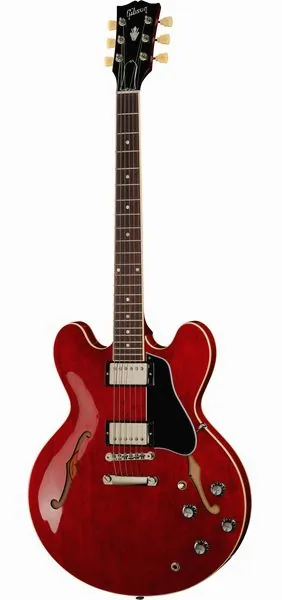 Gibson ES-335 Dot 60s Cherry edestä