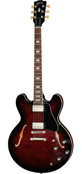 Gibson ES-335 Figured Blood Moon edestä