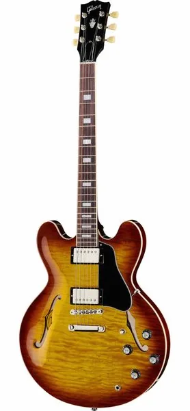Gibson ES-335 Figured Iced Tea edestä