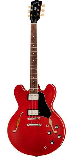 Gibson ES-335 Satin Cherry edestä