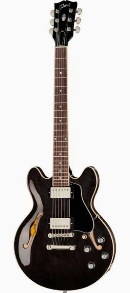 Gibson ES-339 Trans Ebony edestä