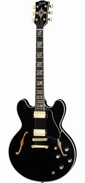 Gibson ES Supreme Gloss Ebony edestä