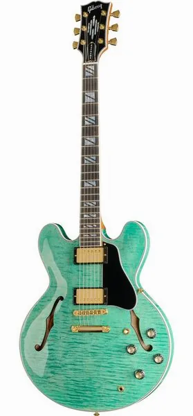 Gibson ES Supreme Seafoam Green edestä