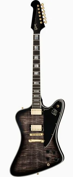 Gibson Firebird AAA Maple Cobraburst edestä