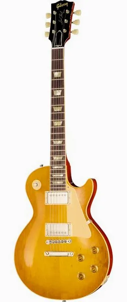 Gibson Les Paul 58 Lemon Burst LA edestä