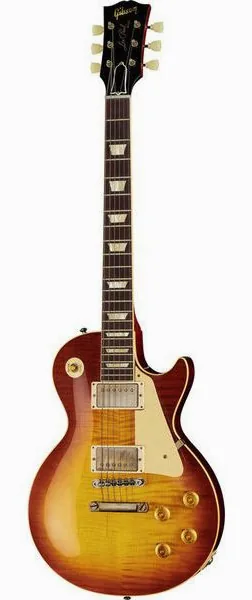 Gibson Les Paul 59 Iced Tea Burst VOS edestä