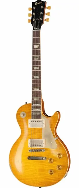 Gibson Les Paul 59 Lemonburst UHA edestä