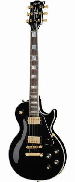 Gibson Les Paul Custom 70s Ebony edestä