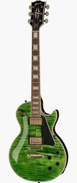 Gibson Les Paul Custom HPT EmeraldB#2 edestä