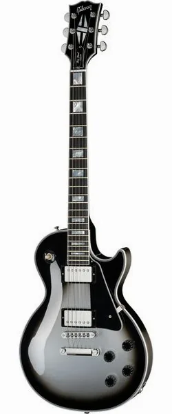 Gibson Les Paul Custom Silverburst CH edestä