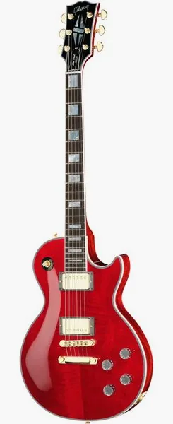 Gibson LP Custom HPT Trans Wine Red#1 edestä