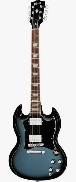 Gibson SG Standard Pelham Blue B. edestä