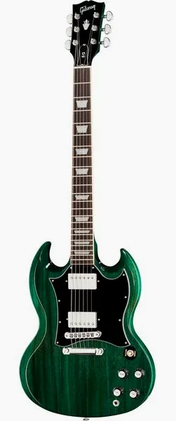Gibson SG Standard Trans. Teal edestä