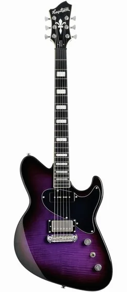 Hagstrom Adina Purple Burst edestä