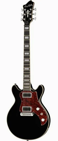 Hagstrom Megin Black Gloss edestä