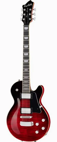 Hagstrom Super Swede Crimson Flame edestä