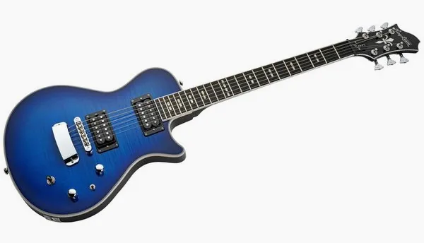 Hagstrom Ultra Swede Worn Denim Burst, yksityiskohta 3