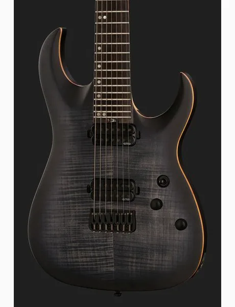 Harley Benton Amarok-7 BKNT Flame Burst, yksityiskohta 4