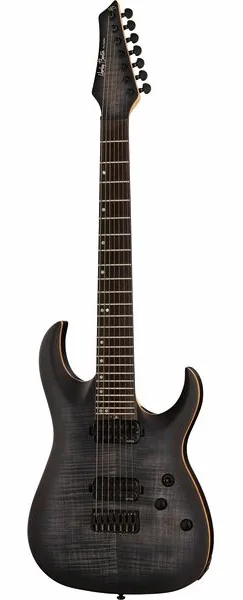 Harley Benton Amarok-7 BKNT Flame Burst edestä