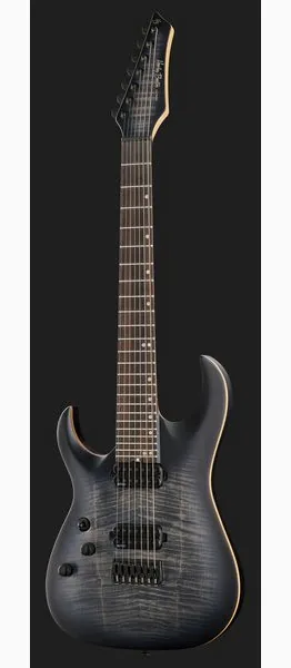 Harley Benton Amarok 7 LH BKNT Flame Burst, yksityiskohta 2