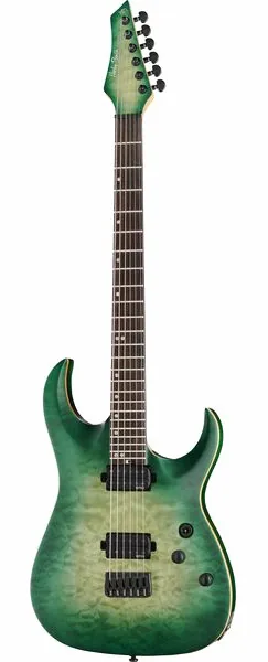 Harley Benton Amarok-BT EGNT Quilted Burst edestä