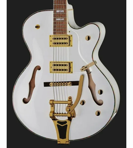 Harley Benton BigTone Trem White, yksityiskohta 4