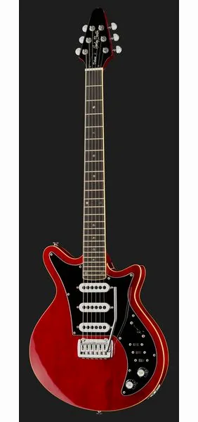 Harley Benton BM-75 Trans Red Deluxe w/Case, yksityiskohta 2