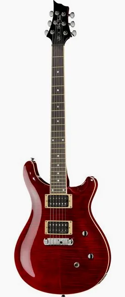 Harley Benton CST-24 Black Cherry Flame edestä
