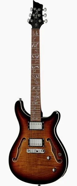 Harley Benton CST-24HB TOL Tobacco Flame edestä