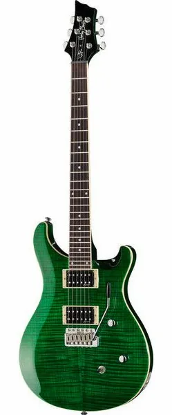 Harley Benton CST-24T Emerald Flame edestä