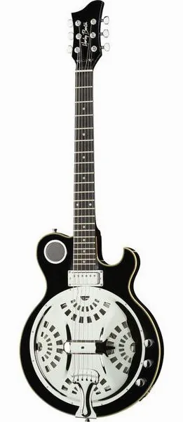 Harley Benton Custom Line ResoKing BK edestä
