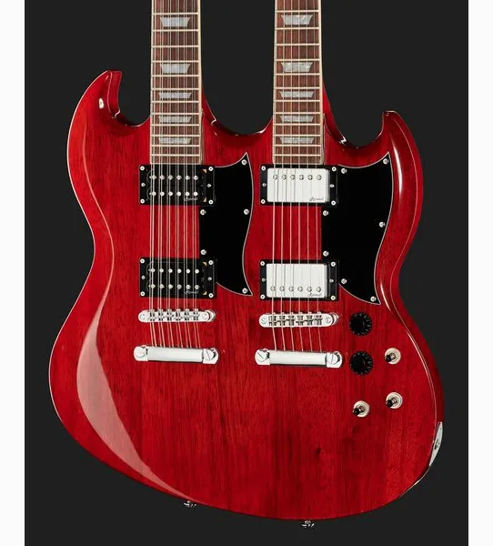 Harley Benton DC-Custom 612 Cherry, yksityiskohta 4