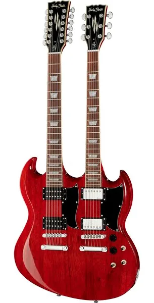 Harley Benton DC-Custom 612 Cherry edestä